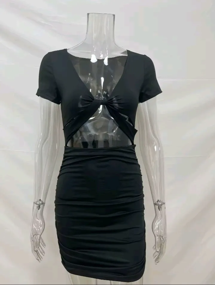 Robe de soirée ventre nu