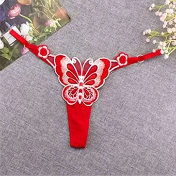 String Ficelle papillon - Rouge